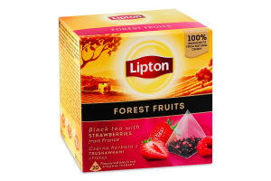 Чай Lipton Forest fruits чорний ароматизований 1.7 г. х 20 пак. (5063270110881)